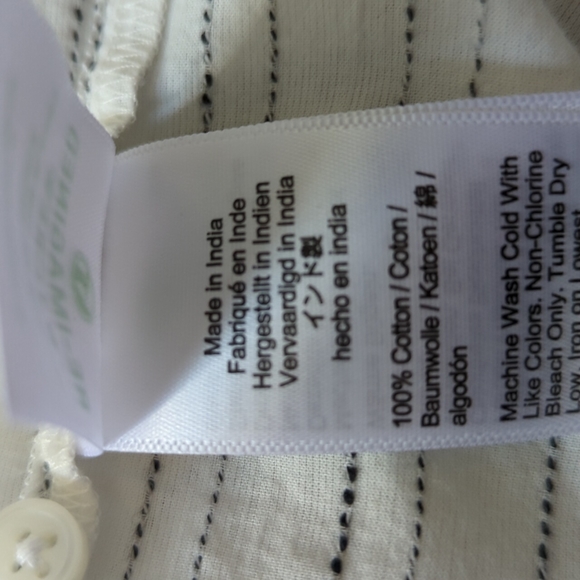 J. Crew Button-Up Tie-Waist Top in Stripe - Picture 13 of 16